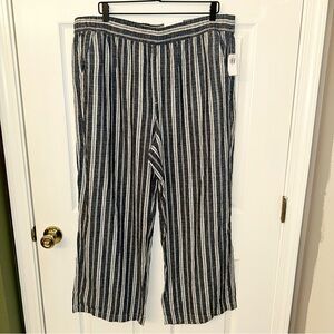 Striped Blue and White Pants